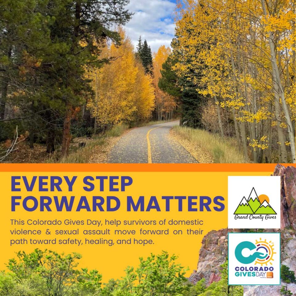 This Colorado Gives Day, help survivors of domestic violence and sexual assault by donating to Grand County Advocates.